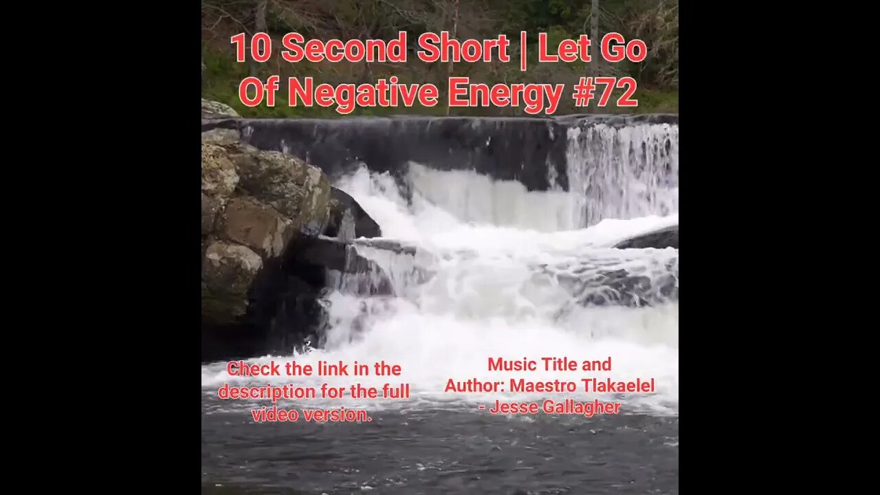 10 Second Short Of Let Go Of Negative Energy | #meditation #shorts #shortsvideo #waterfall #72