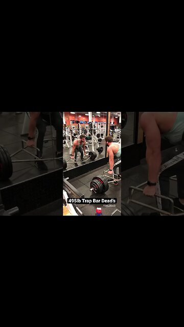 Heavy Trap Bar Deadlifts 🥵