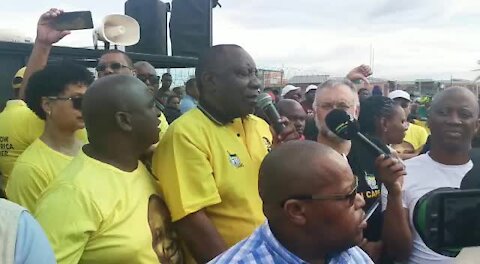 SOUTH AFRICA - Cape Town - President Cyril Ramaphosa arrives in Delft.(Video) (UrN)