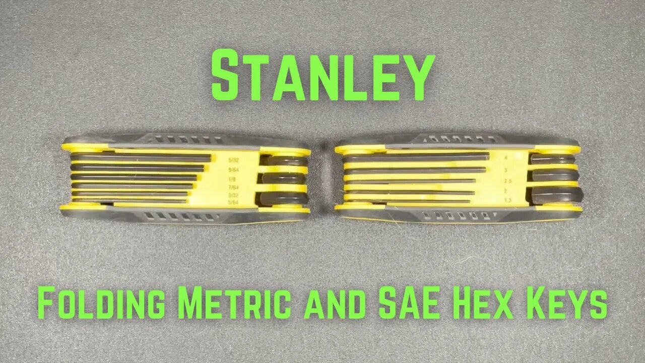 Stanley Folding Metric and SAE Hex Keys