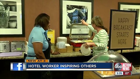Hotel worker in Tampa goes above and beyond to make cancer patients smile