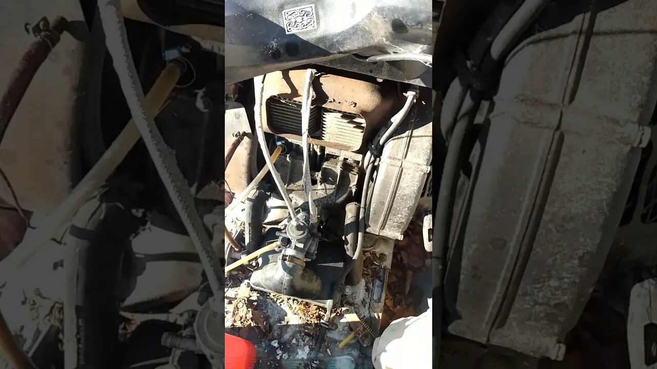 old Suzuki 340 fired up.