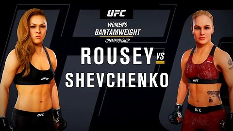 EA Sports UFC 3 Gameplay Valentina Shevchenko vs Ronda Rousey