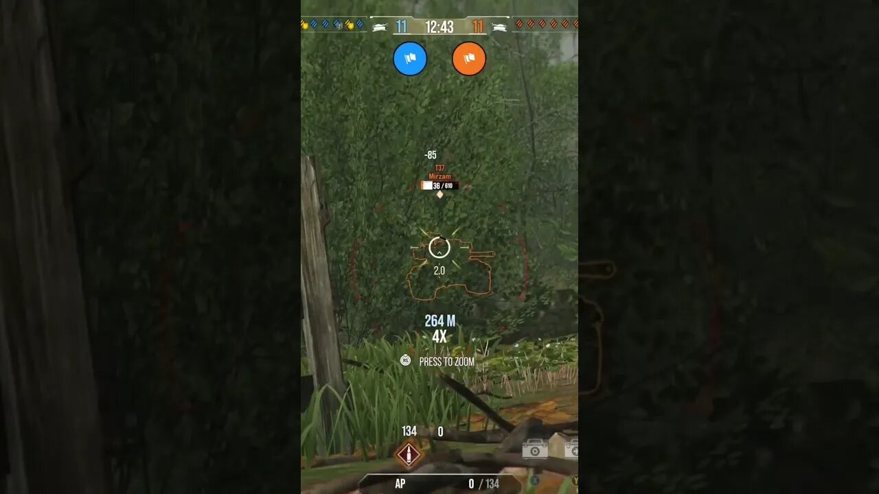 World of Tanks Xbox: Got em through the trees!