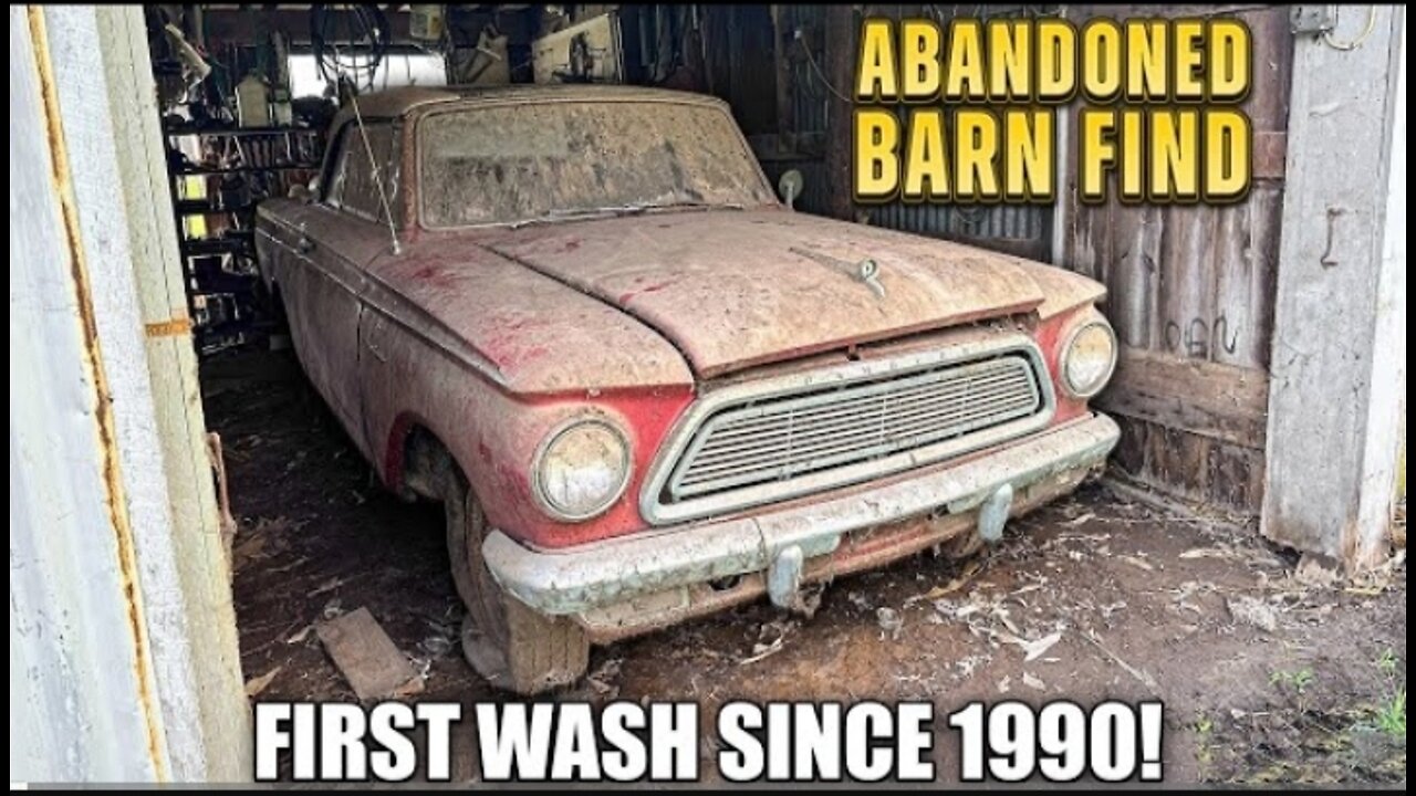 FIRST WASH SINCE 1990 : BARN FIND AMC RAMBLER | CAR DETAILING RESTORATION