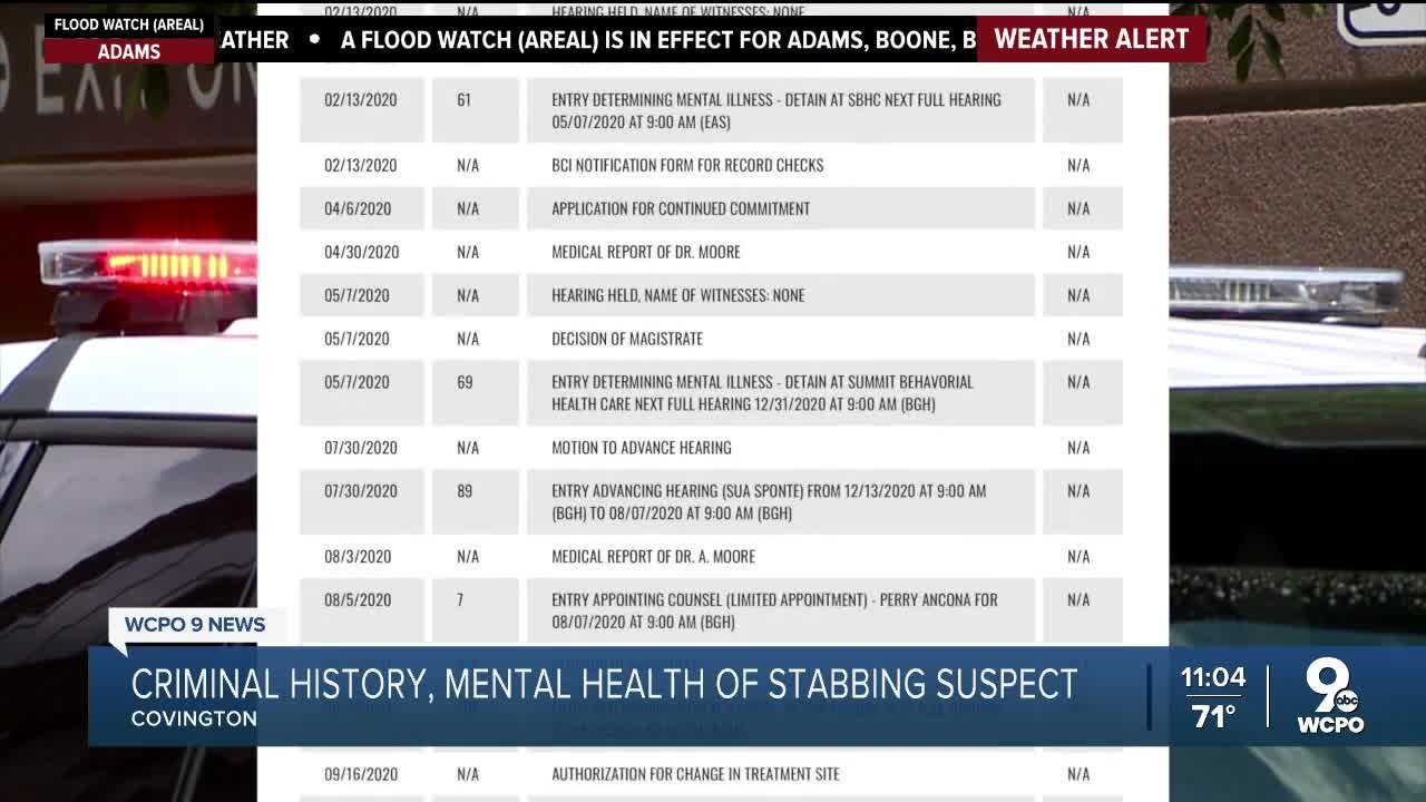 Long history of mental health problems precede stabbing