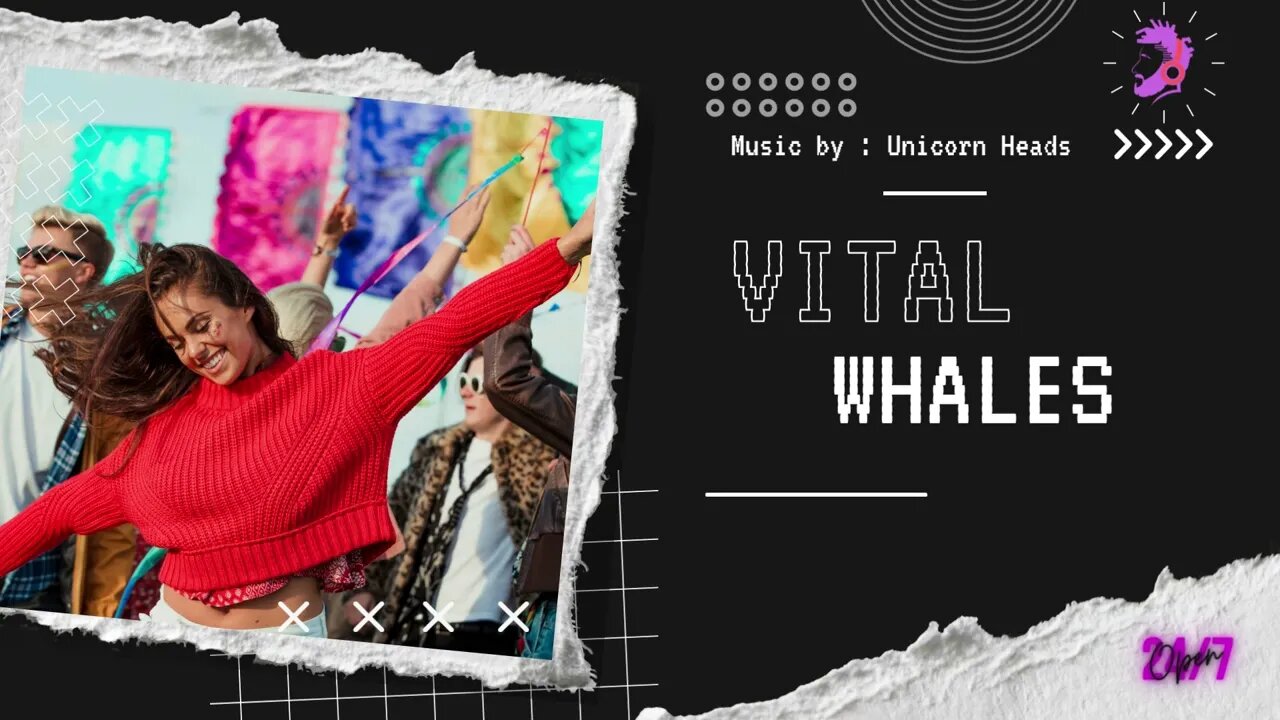 "Vital Whales" with Unicorn Heads {no copyright music }