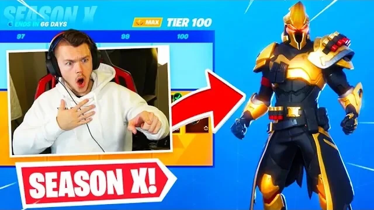 *NEW* SEASON X TIER 100 MAX BATTLE PASS SHOWCASE! (Fortnite: Battle Royale)