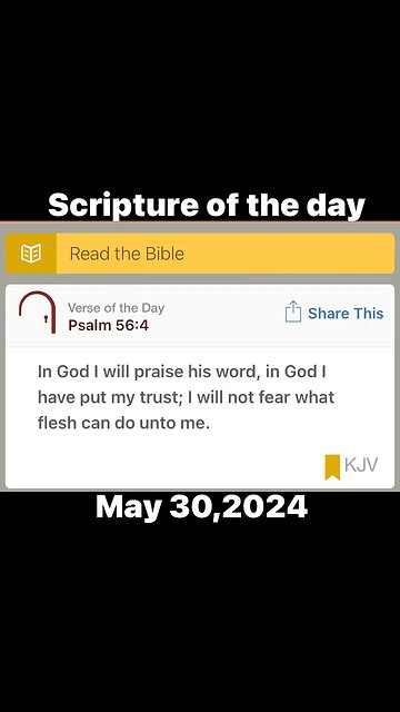 05/30/24 Scripture of the day