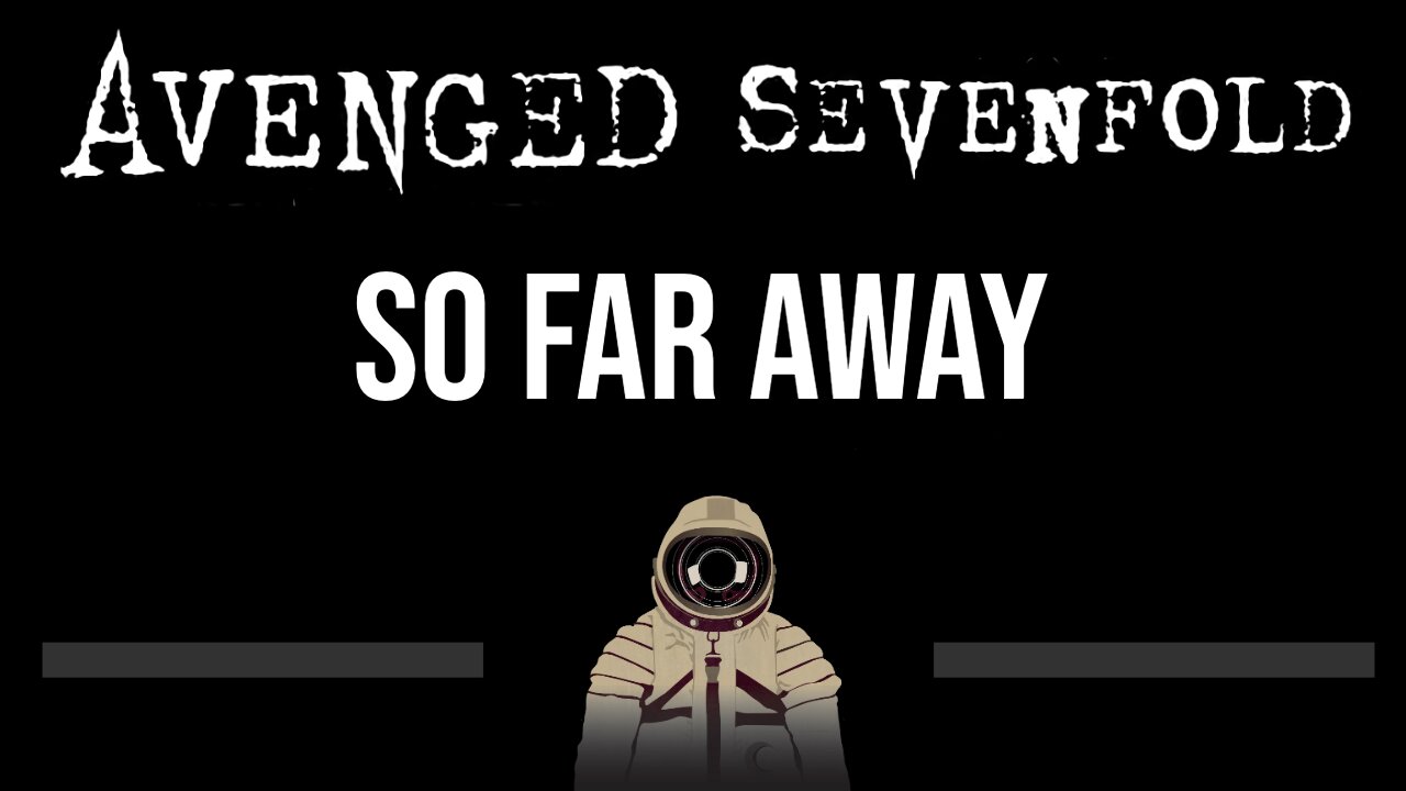 Avenged Sevenfold • So Far Away (With Backing Vocals) (CC) 🎤 [Karaoke] [Instrumental]