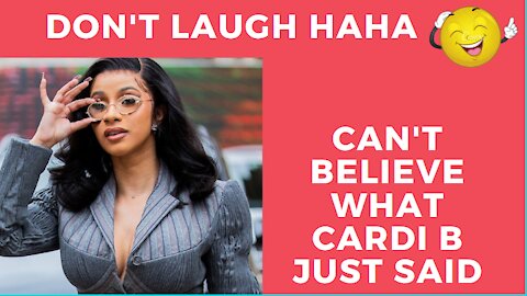 Cardi B storm with crazy joke