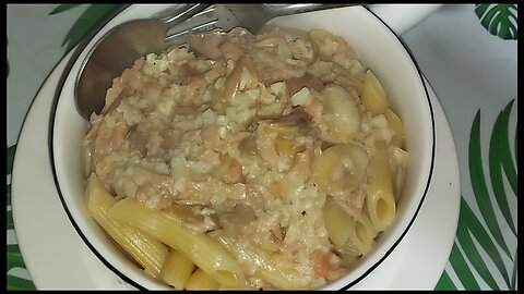 Easy Creamy Garlic Tuna Pasta Recipe