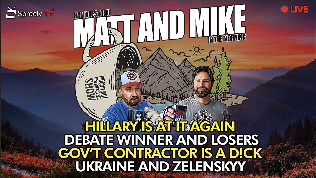 LIVE | 09NOV23 Debates. Hillary. Ukraine. Temper Tantrum.