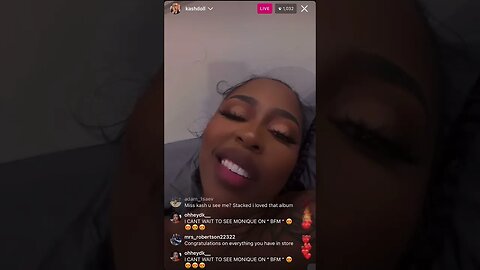 Kash Doll Instagram Live, Excited For Her Role In BMF To Come Out & GETS CALLED A B*TCH. 14.01.23.