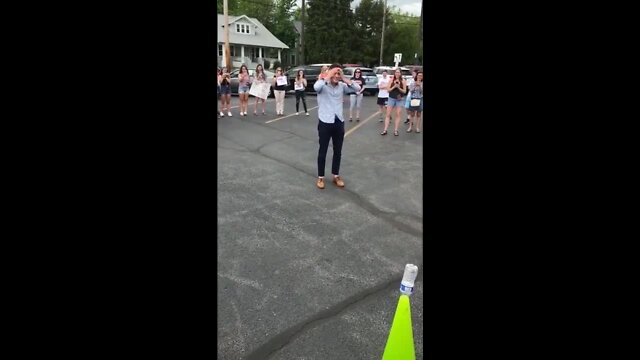 Cuyahoga Valley Christian Academy students pitch in, surprise teacher with his dream car