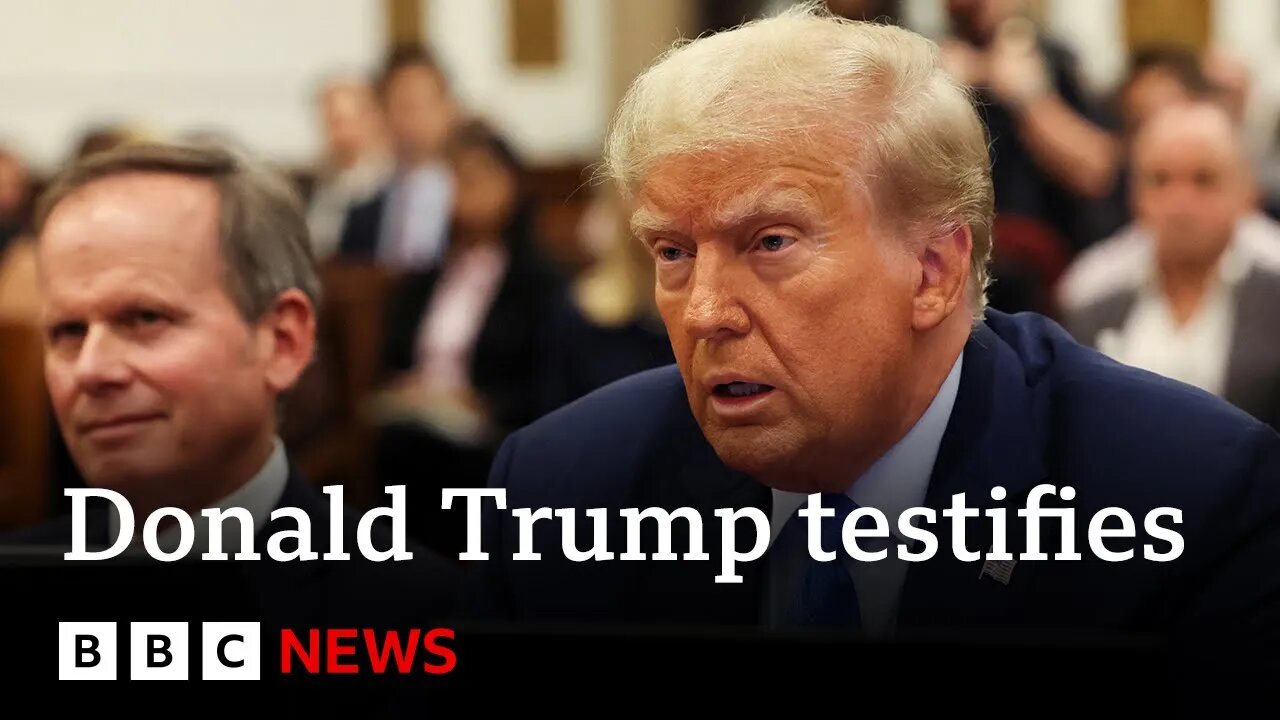 Donald Trump testifies in New York civil fraud trial - BBC News