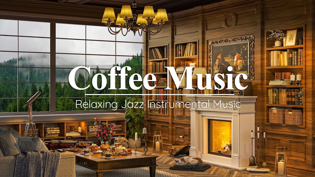 Smooth Jazz in Cozy Coffee Shop Ambience ☕ Relaxing Jazz Instrumental Music for Study, Work