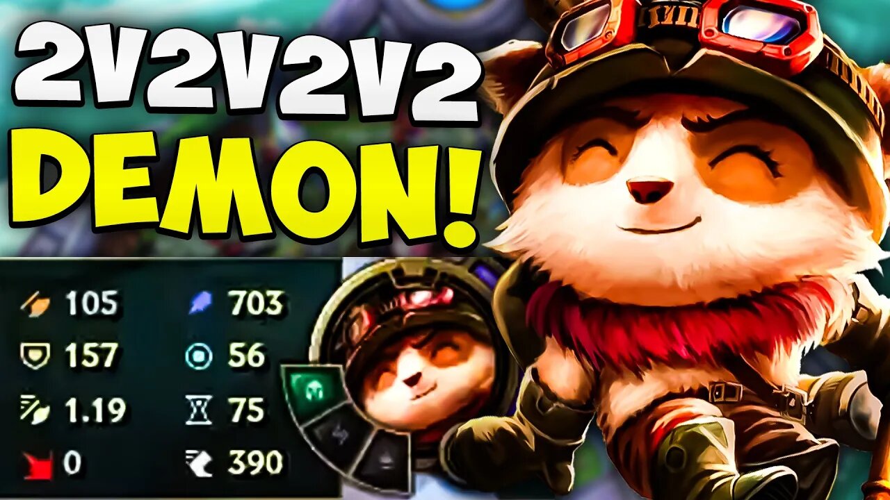 I Made Teemo Shoot EZREAL ULTS in 2v2v2v2!!! League Of Legends Gameplay