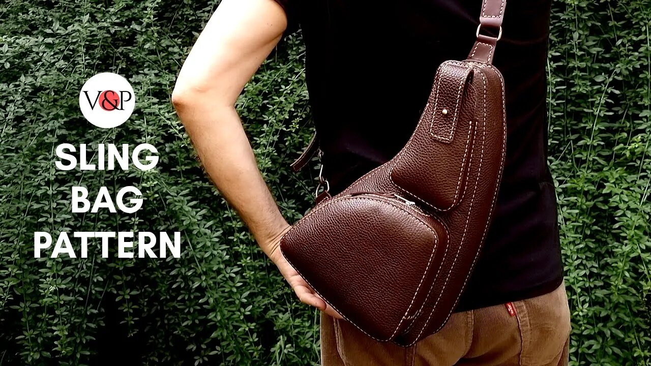 Leather Sling Bag Pattern (Pattern in Description)