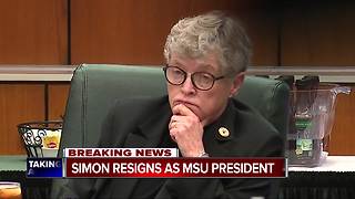 Michigan State University President Lou Anna Simon to step down Thursday