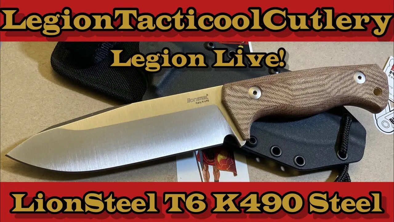 Legion Live LionSteel T6 K490 Overview #italy #lionsteel #lionsteelknives