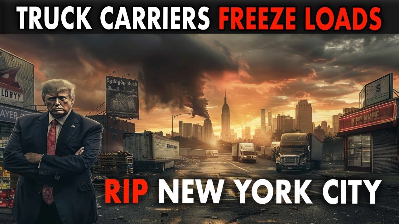 EVERY TRUCK CARRIER FREEZE LOADS TO NYC AFTER TRUMP'S $355M RULING | FOOD SHORTAGES COMING