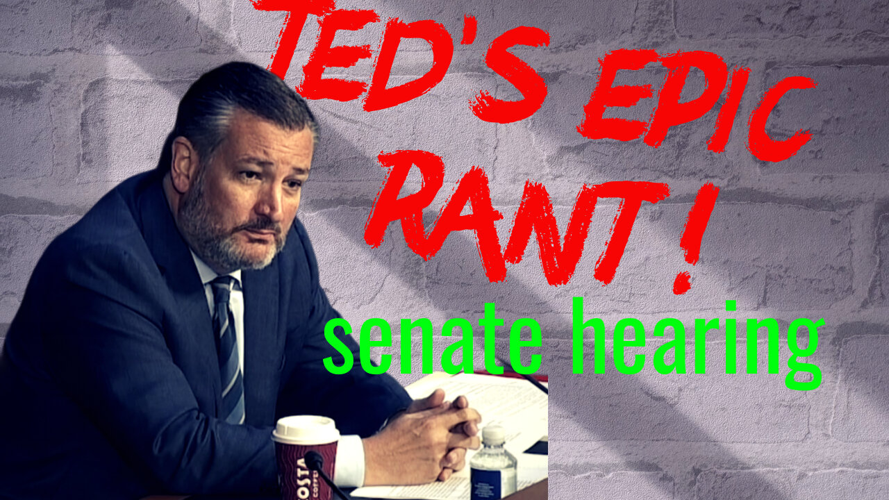 EPIC TED CRUZ RANT at senate hearing