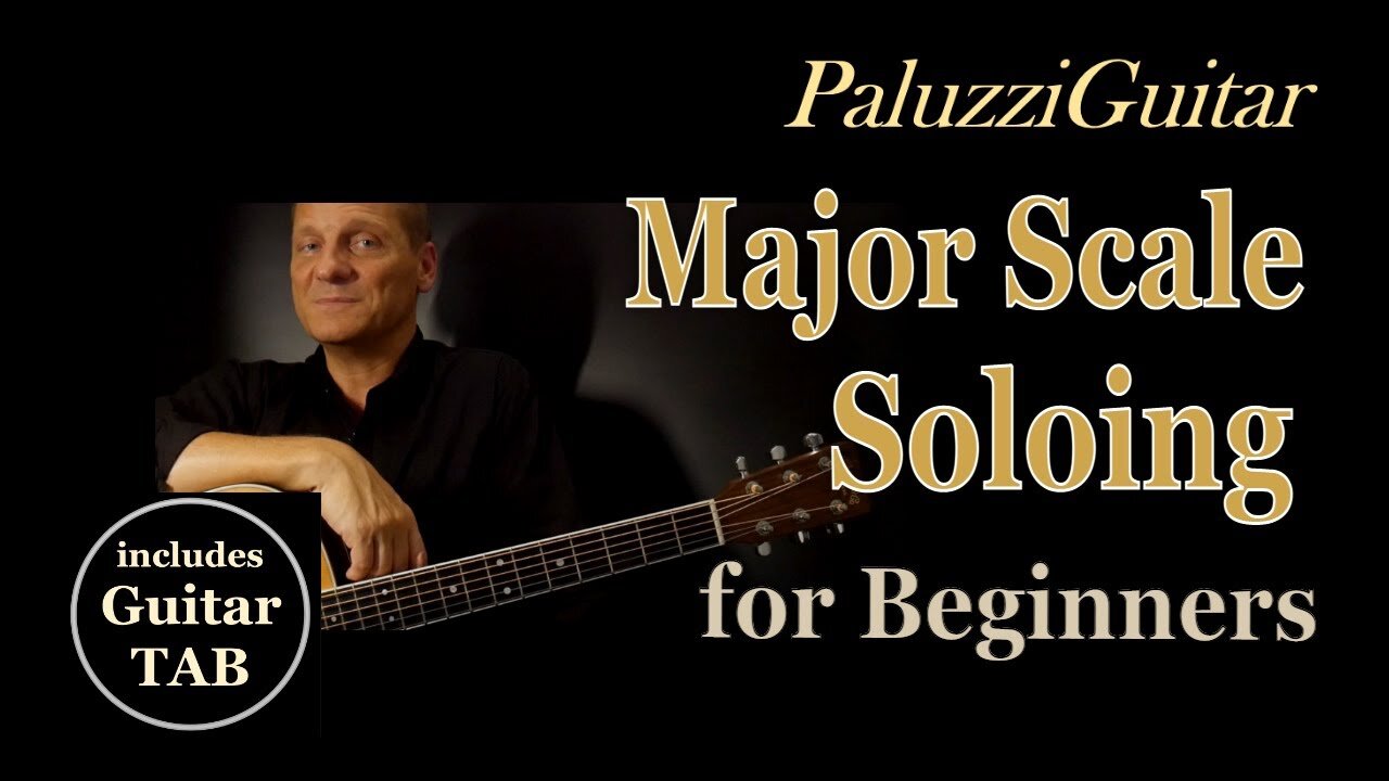 Major Scale Soloing Guitar Lessons for Beginners [How to Play Riffs]