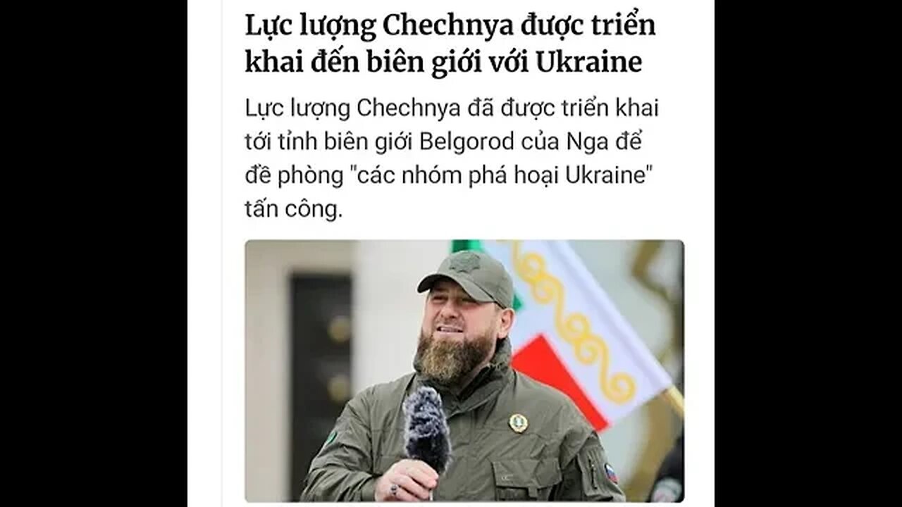 "THẾ GIỚI*-*LỰC LƯỢNG CHECHNYA ĐƯỢC TRIỂN KHAI ĐẾN BIÊN GIỚI VỚI UKRAINE"#shorts