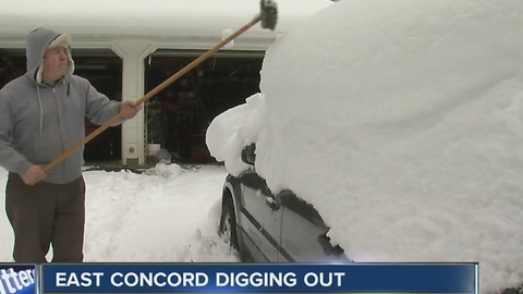 East Concord digs out from over three feet of snow