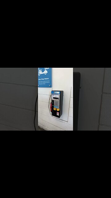 There is a pay phone at Walmart?