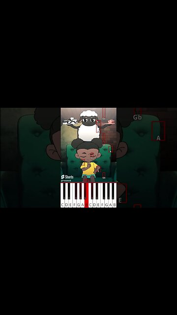 LEFT? RIGHT? (@GH.S) AMANDA THE ADVENTURER ANIMATION - Octave Piano Tutorial