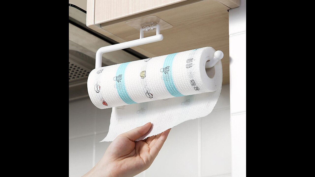 1pcs Hanging Toilet Paper Holder Roll Paper Holder Bathroom Towel Rack Stand