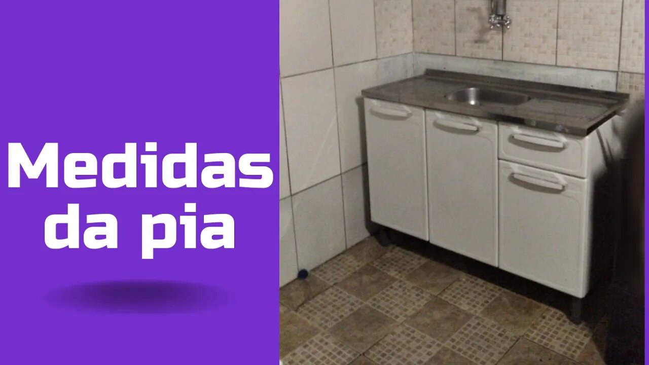 medidas da pia e como coloquei