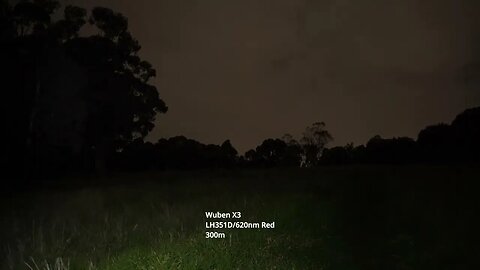 Wuben X3 long range beamshot demonstration