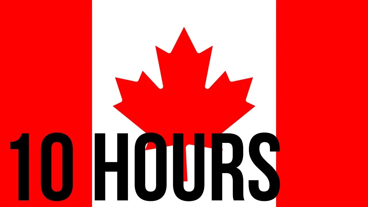 [10 HOURS] of Canada Flag Waving in the wind