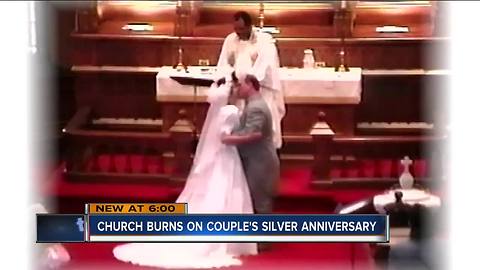 Couple married at Trinity Lutheran held 25th anniversary on day of the fire