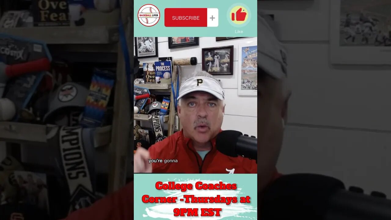 College Coaches Corner -Thursdays at 9PM EST #baseball #shorts