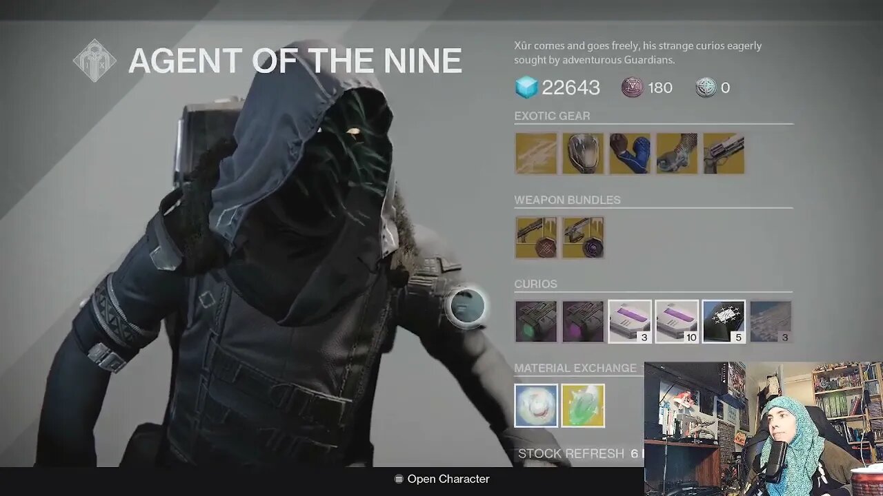 Destiny 1 D1 Xur Location June 10, 2022 06/10/2022