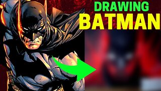 Drawing The Batman in Different Style / Misturando dois estilos de desenho