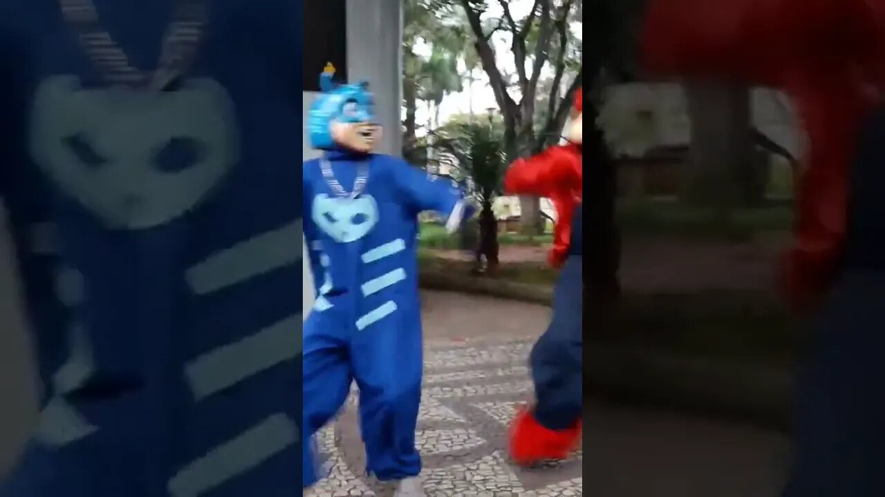 DANÇARINOS SUPER NINJAS DA CARRETA DA ALEGRIA FURACÃO, DANÇANDO FOFÃO, O MÁSKARA, BEN10 E PATATI