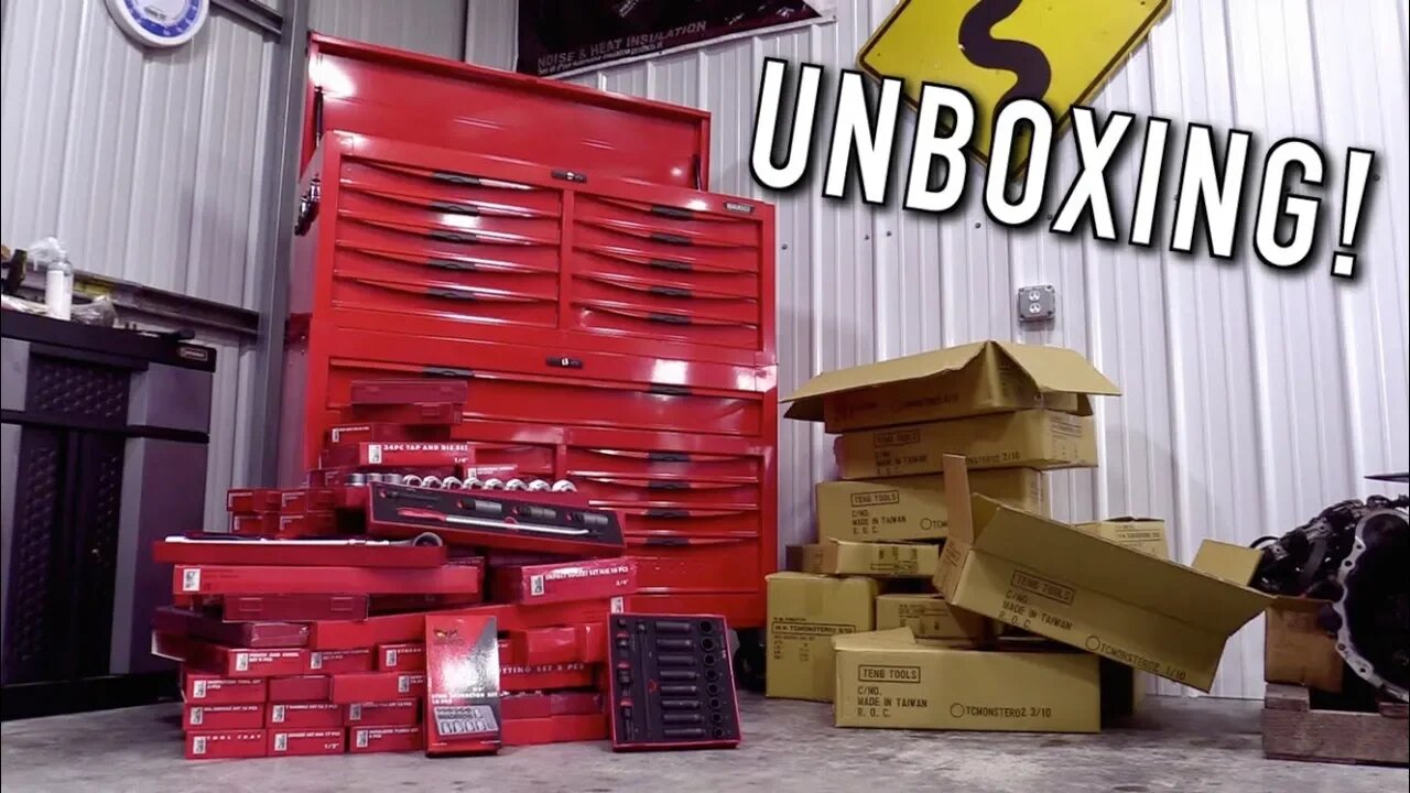 Christmas Came Early This Year! Unboxing Our New Monster Tool Set!