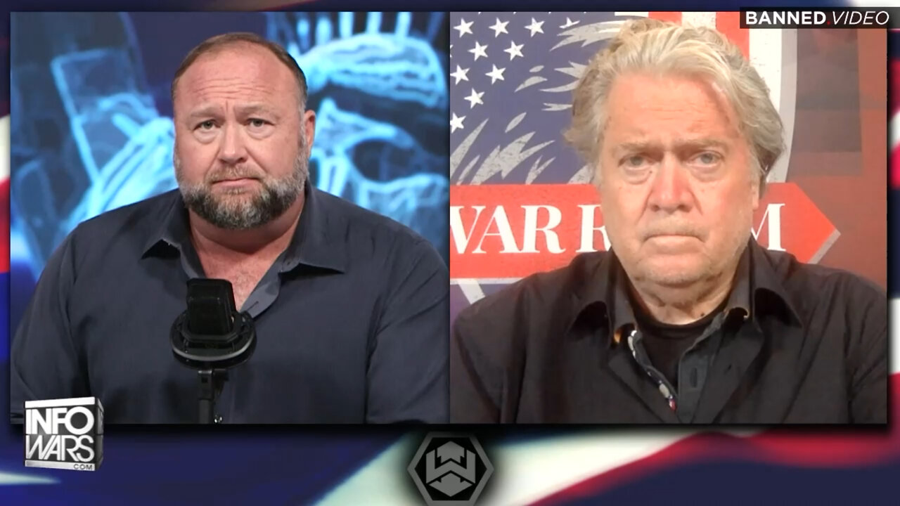 Steve Bannon on The Alex Jones Show 8/9/22 - FBI Raids Mar-a-Lago - Can't Stop The Great Awakening