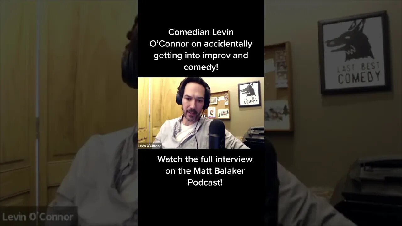 Comedian Levin O'Connor on what Inspired him to get into Improv #shorts