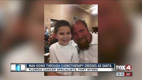 Cancer patient dresses as Santa