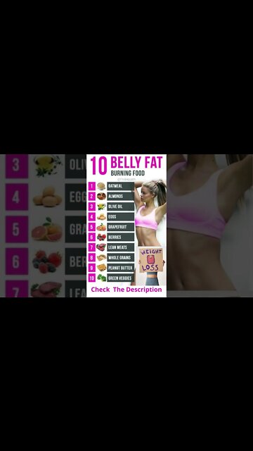 Best food to help lose belly fat | 10 best belly fat burning food #shorts