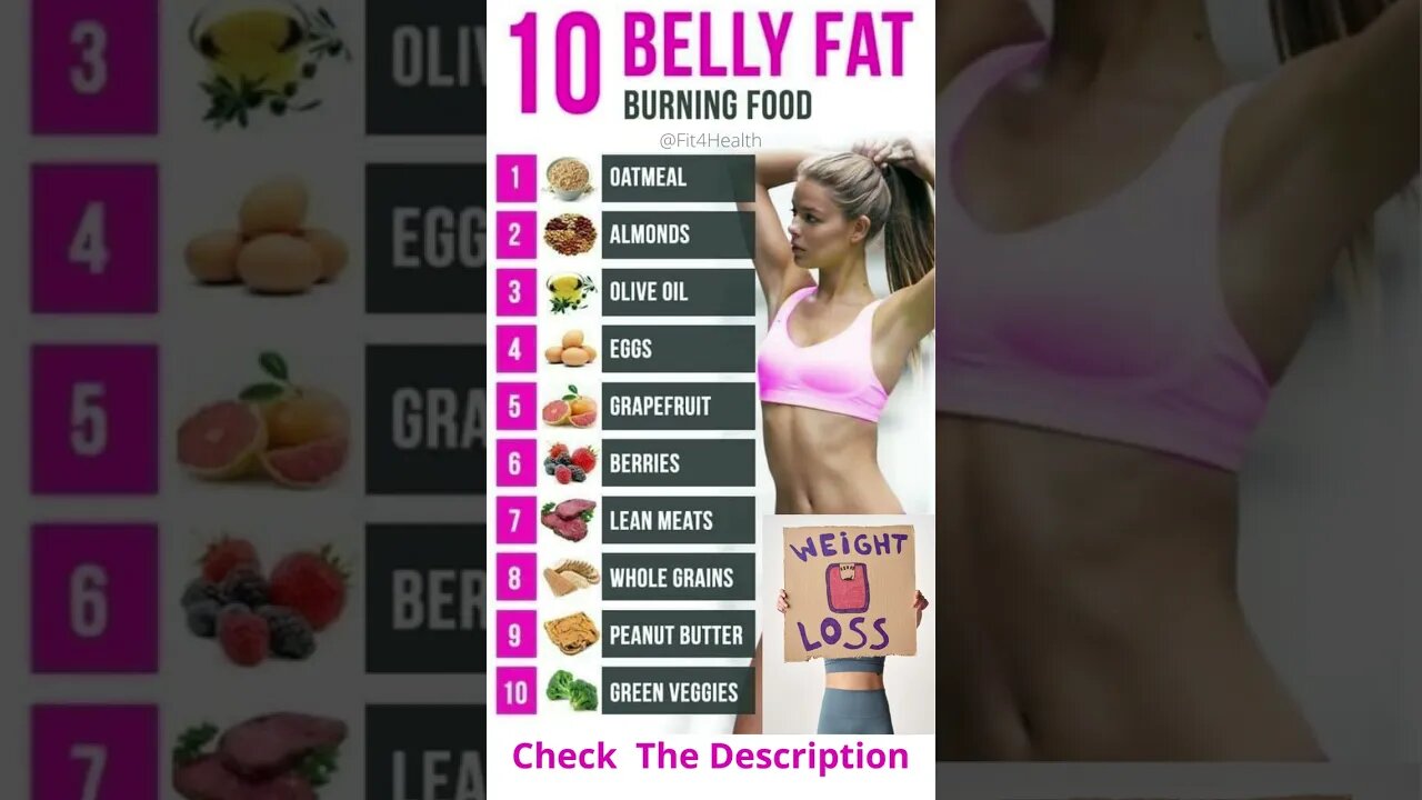 Best food to help lose belly fat | 10 best belly fat burning food #shorts