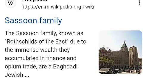 Sassoon family, known as "Rothschilds