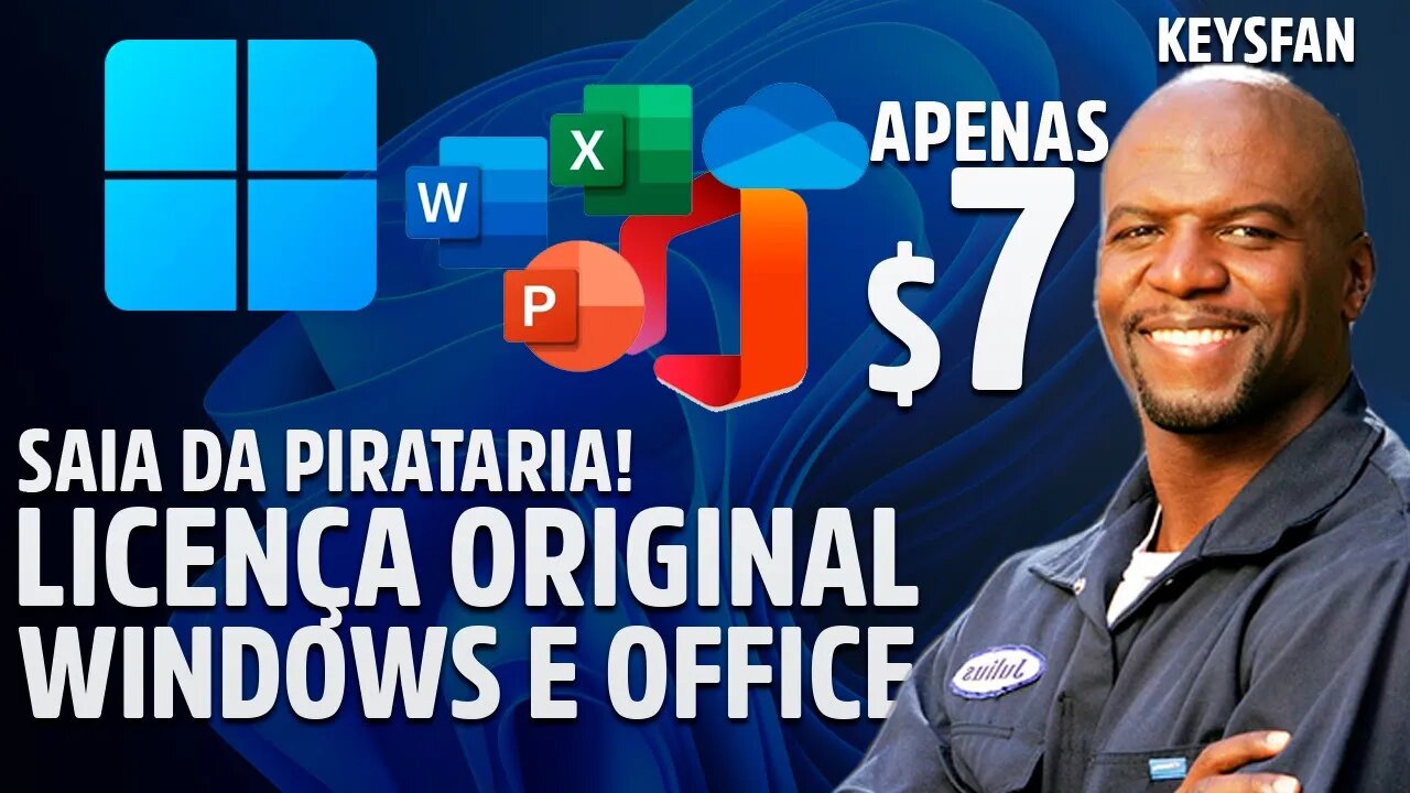 SAIA DA PIRATARIA! LICENÇA ORIGINAL PARA O WINDOWS E OFFICE POR APENAS $7 NA KESYFAN