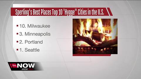 Milwaukee ranked #10 in America's top ten "Hygge" cities